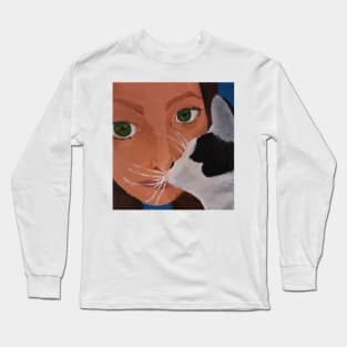 Kitty Cat Kisses Long Sleeve T-Shirt